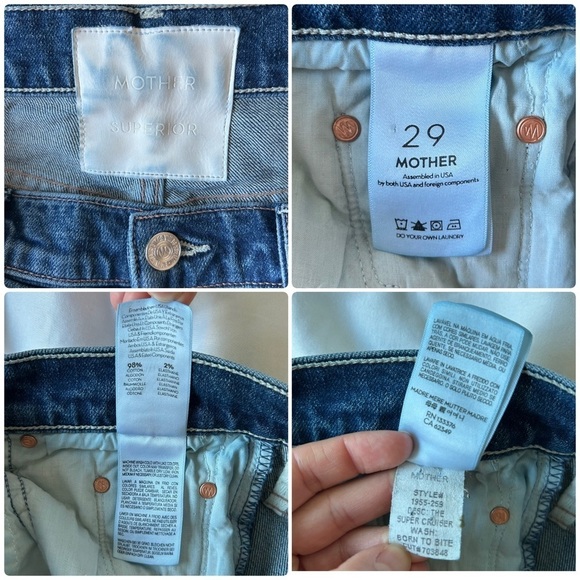 Mother Superior The Super Cruiser jeans Born To Bite 29 - Picture 16 of 16